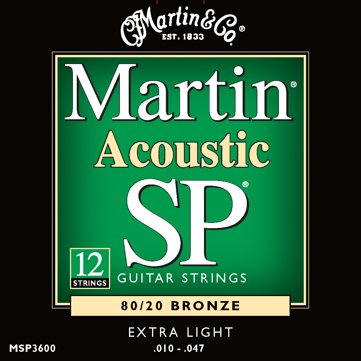 Martin Martin MSP3600 80/20 Bronze Acoustic Guitar Strings