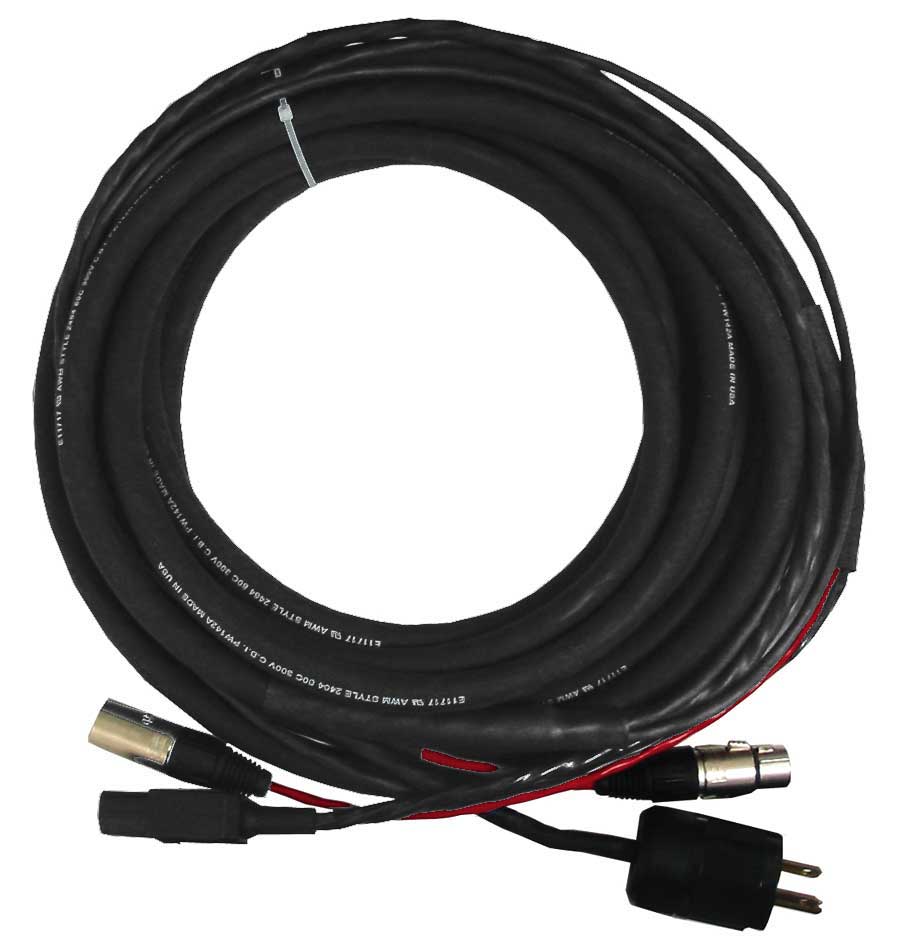 CBI CBI 1X XLR and IEC Power Audio Cable (25 Foot)