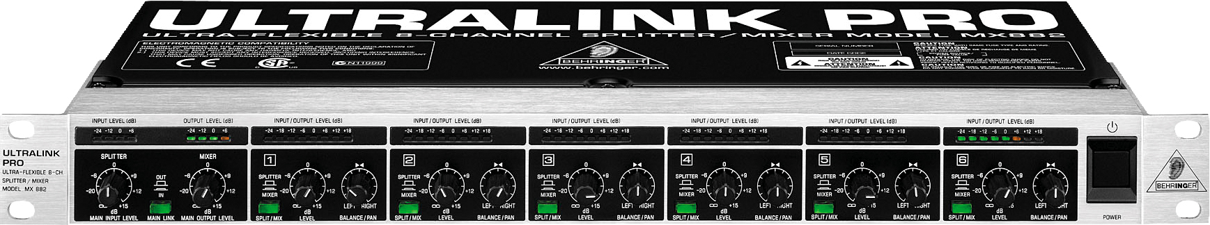 Behringer Behringer Ultralink Pro MX882 Splitter/Mixer, 8-Channel