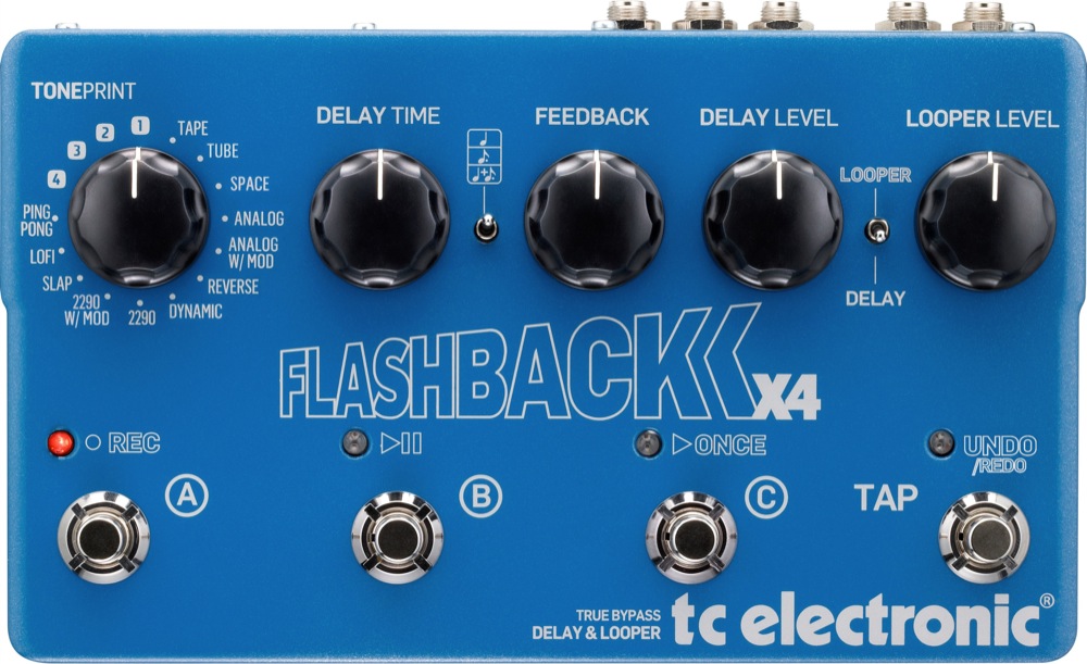 TC Electronic and TC-Helicon TC Electronic Flashback X4 Delay and Looper Pedal
