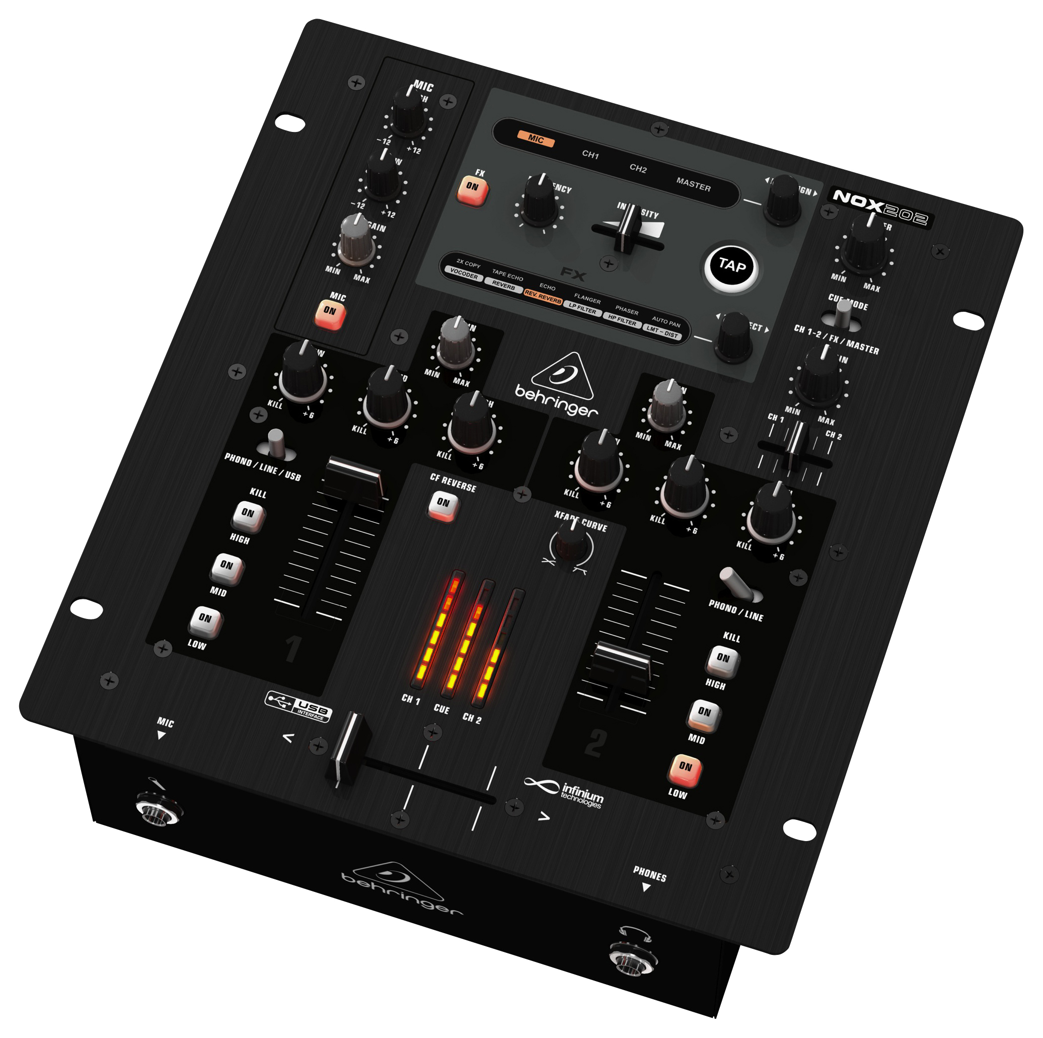 Behringer Behringer NOX202 DJ Mixer, 2-Channel