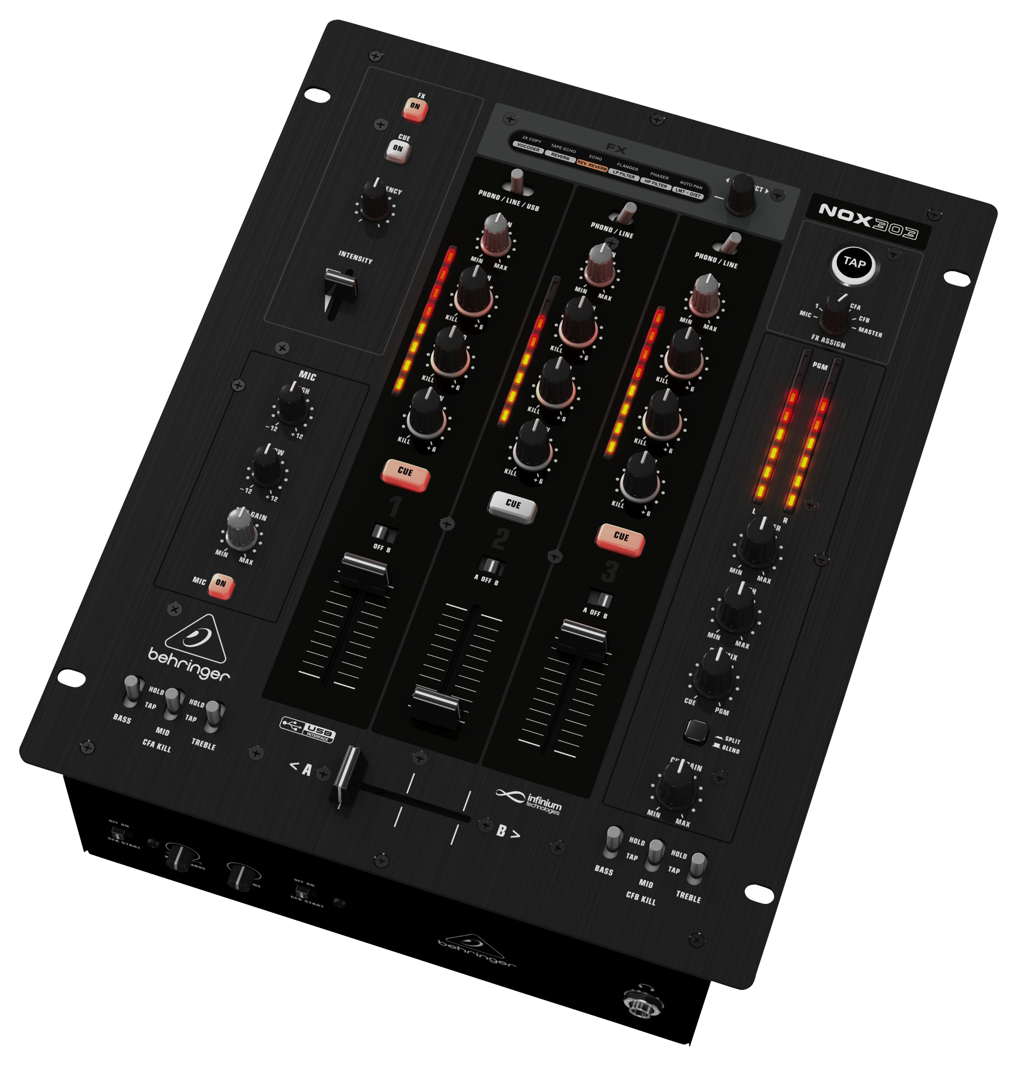 Behringer Behringer NOX303 DJ Mixer, 3-Channel