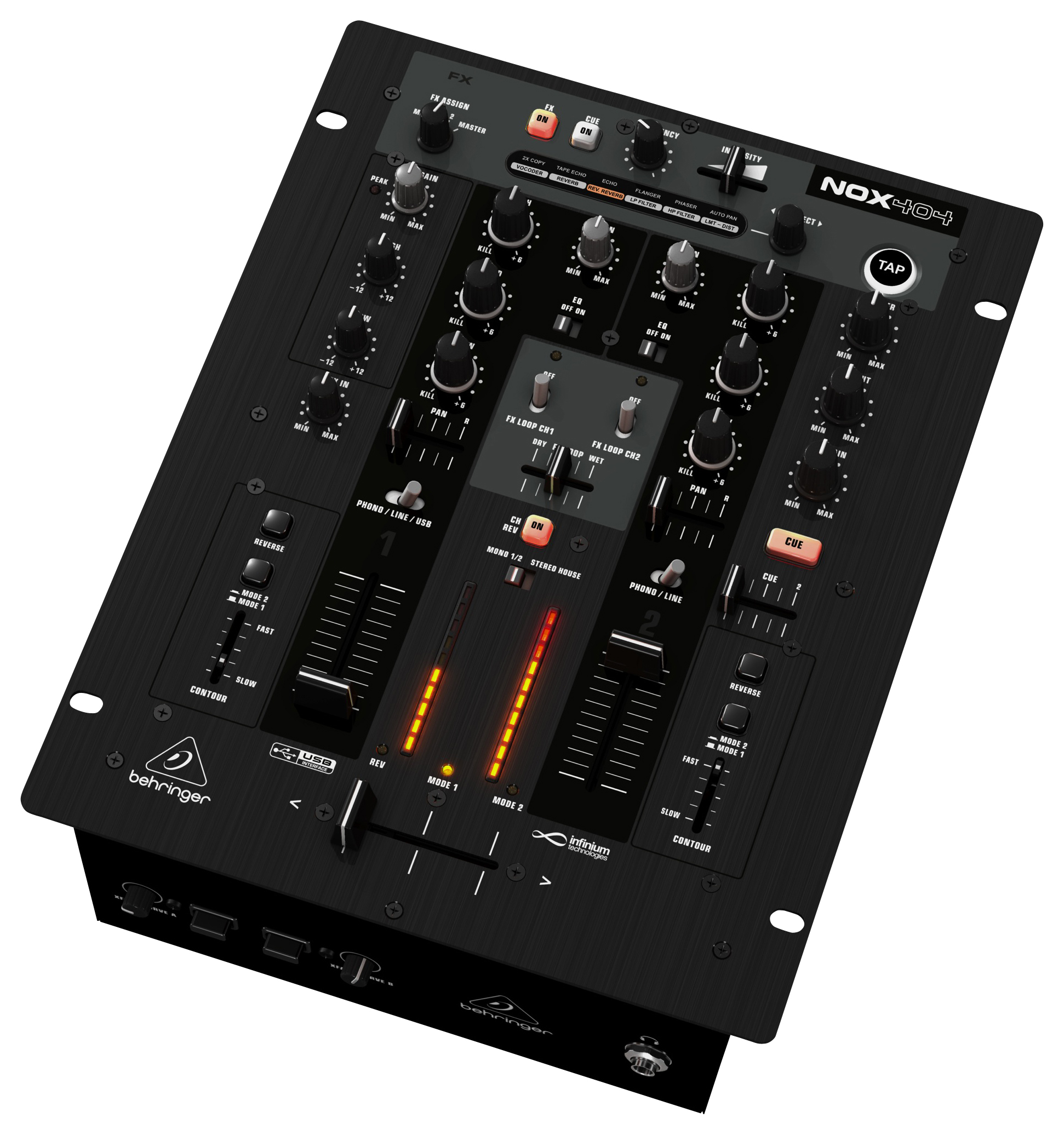 Behringer Behringer NOX404 USB DJ Mixer, 2-Channel