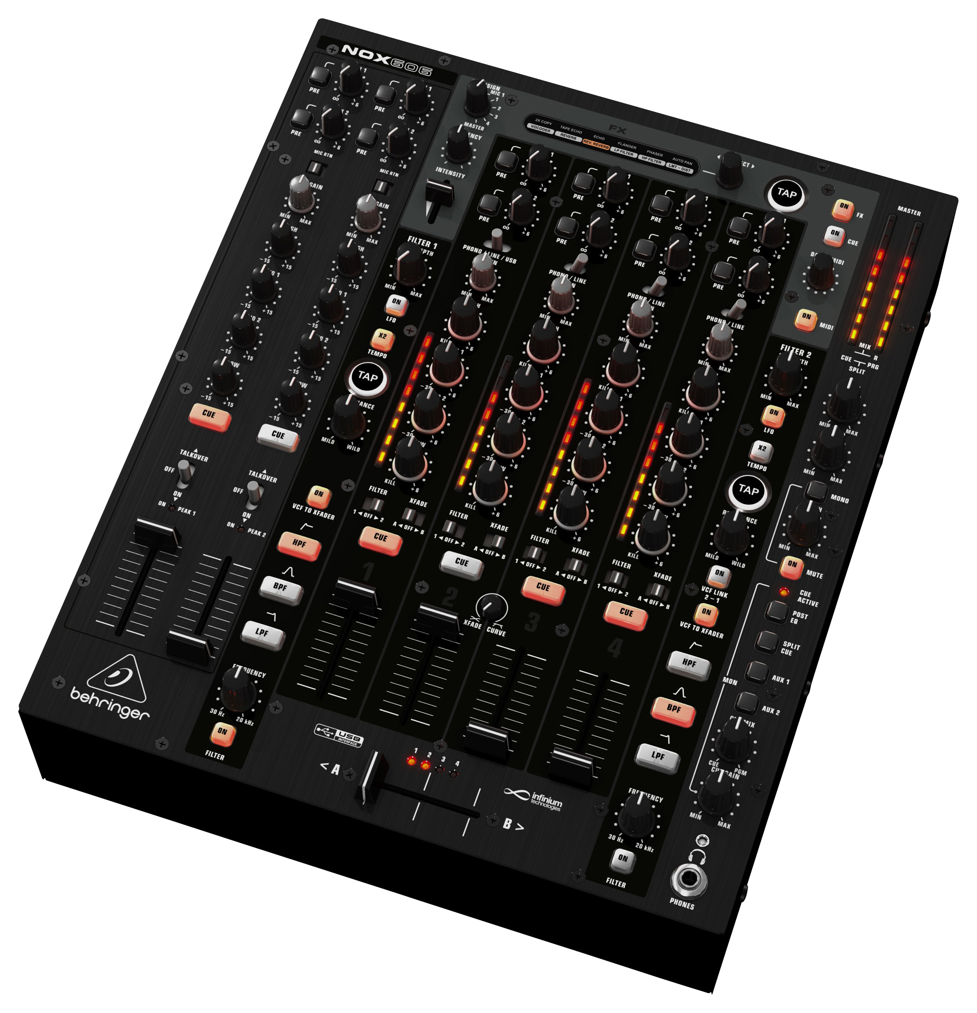 Behringer Behringer NOX606 USB DJ Mixer, 6-Channel