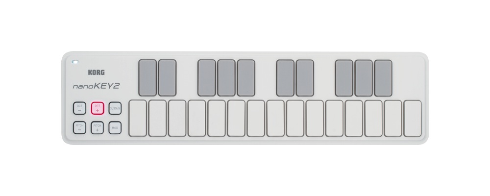Korg Korg nanoKEY2 25-Key USB Keyboard Controller - White