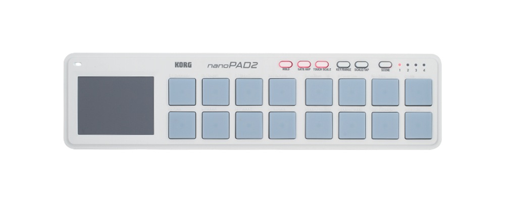 Korg Korg nanoPAD2 USB 16-Pad Drum Pad Controller - White