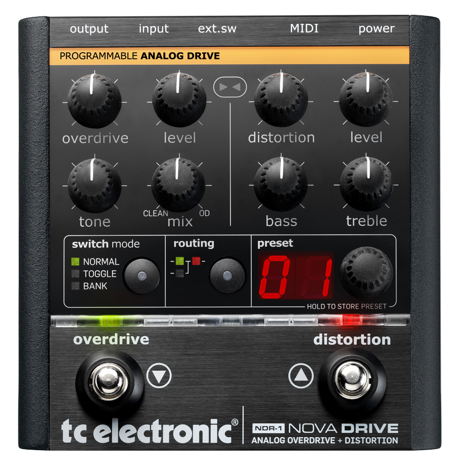 TC Electronic and TC-Helicon TC Electronic Nova Drive Distortion/Overdrive Effects Pedal