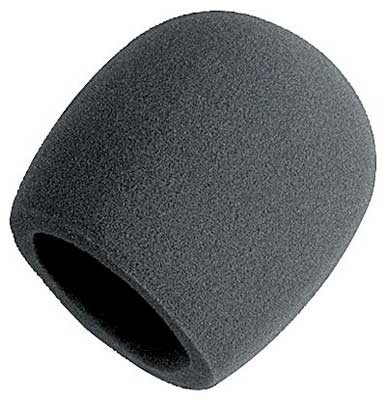 On-Stage On-Stage Foam Ball-Type Mic Windscreen - Black