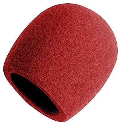 On-Stage On-Stage Foam Ball-Type Mic Windscreen - Red