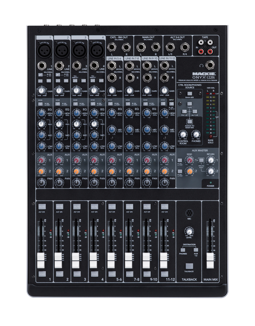 Mackie Mackie Onyx 1220i Analog Mixer (12-Channel) w/ FireWire Interface