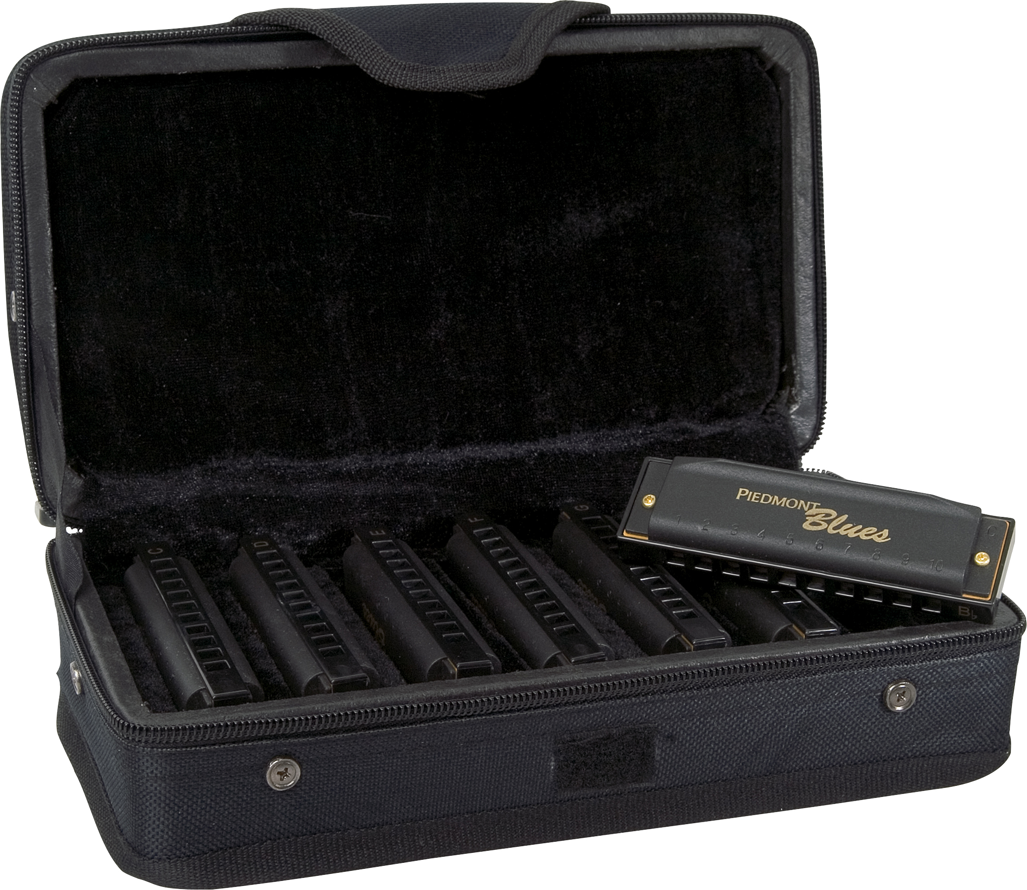 Hohner Hohner Piedmont Blues Harmonicas, Set of 7