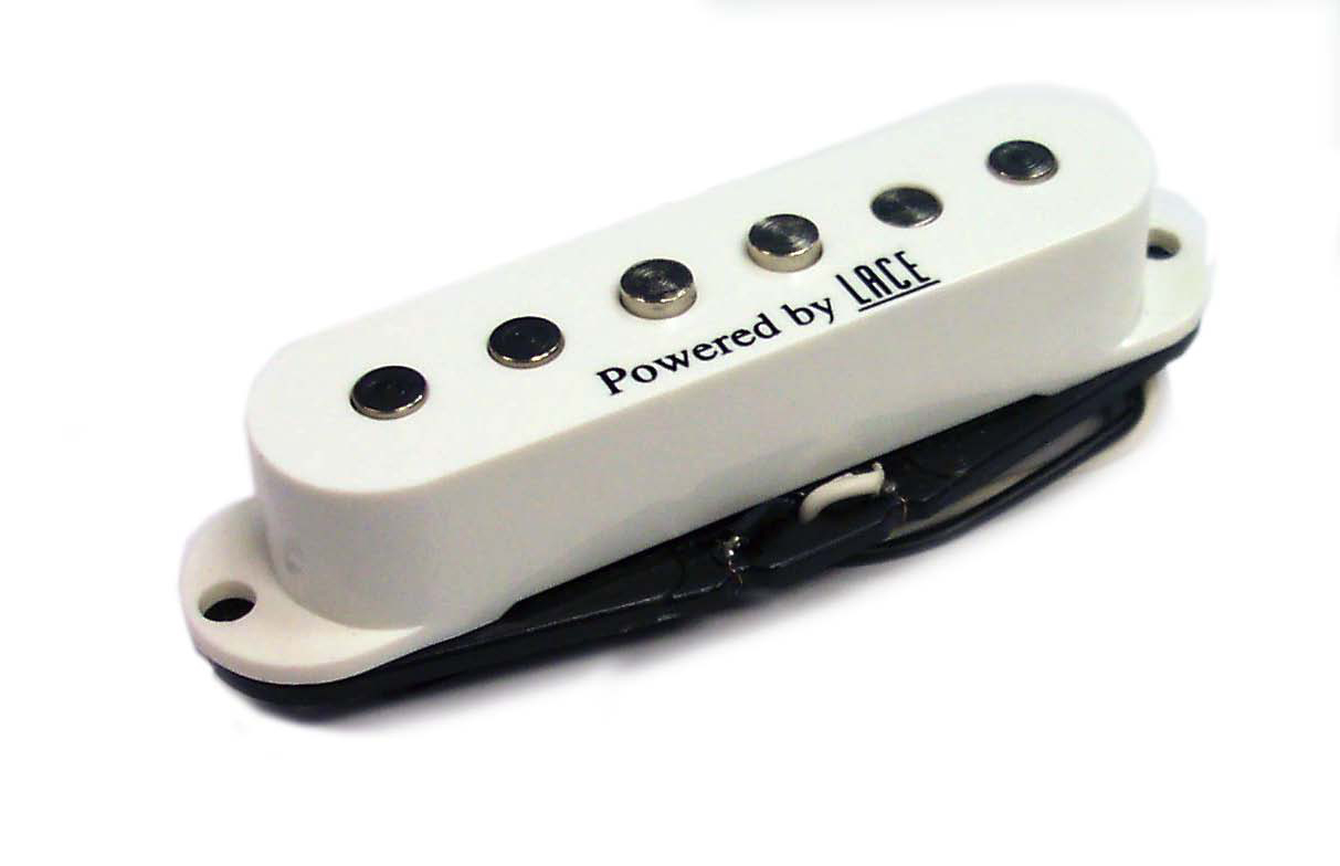 Lace Music Products Powered by Lace Single Coil Pickup - White