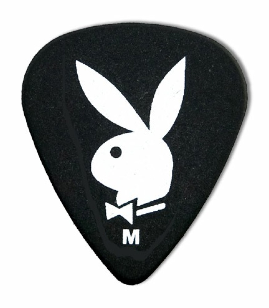 Steve Clayton USA Clayton Playboy Rabbit Head Guitar Picks, 12-Pack - Black (Medium)