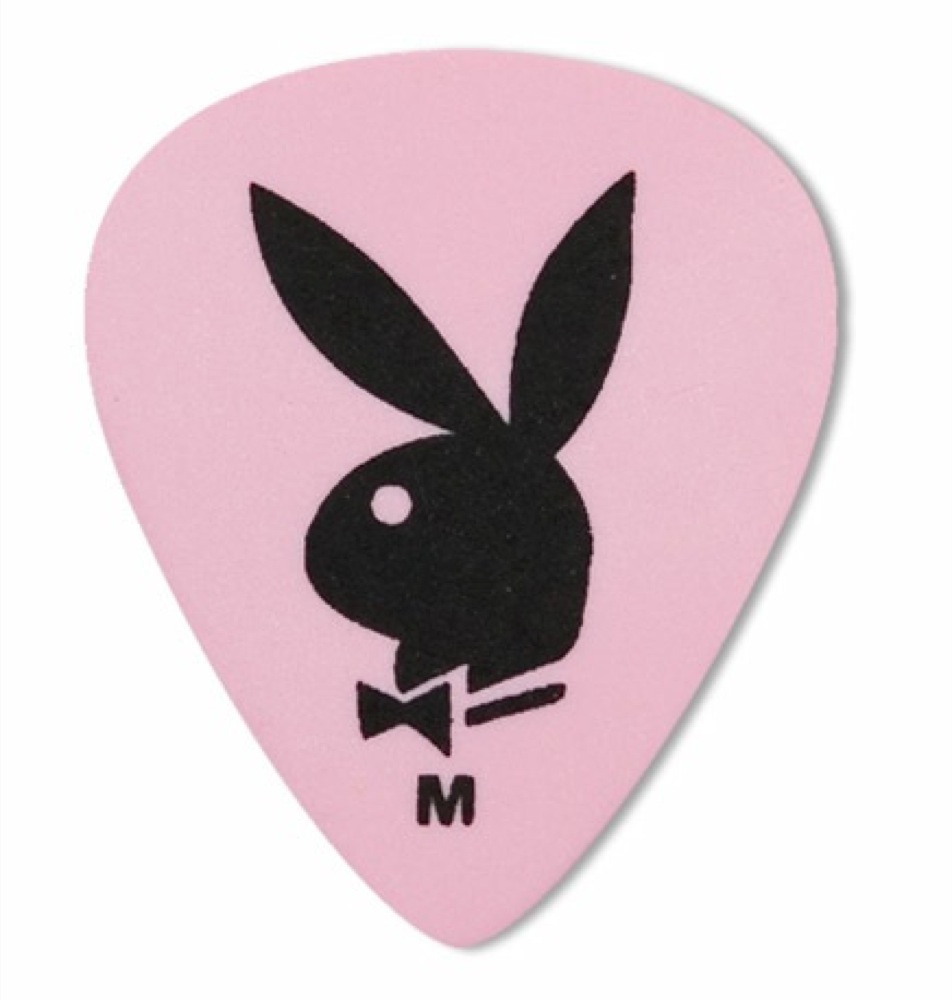 Steve Clayton USA Clayton Playboy Rabbit Head Guitar Picks, 12-Pack - Pink (Medium)