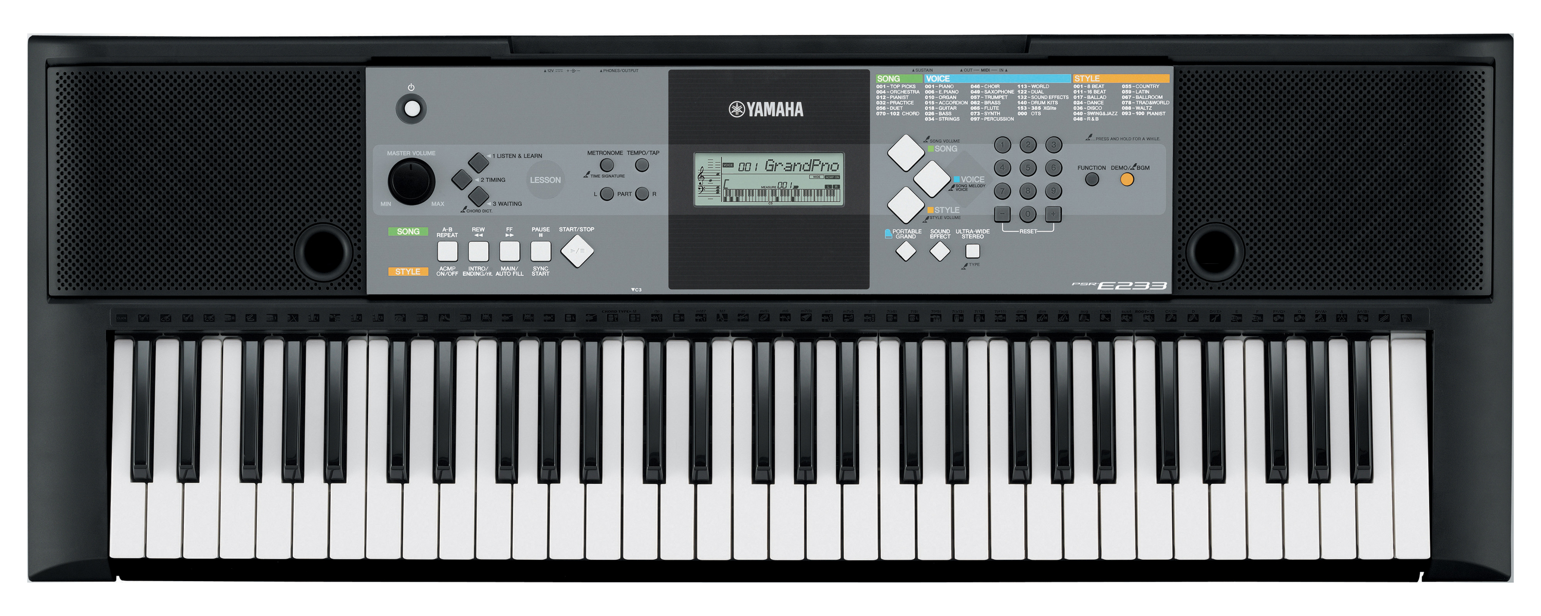 Yamaha Yamaha PSR-E233 61-Key Portable Keyboard
