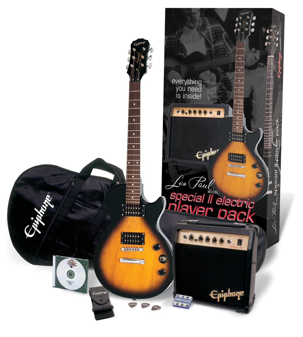 Epiphone Epiphone Les Paul Special II Players Pack Electric Guitar Package - Vintage Sunburst