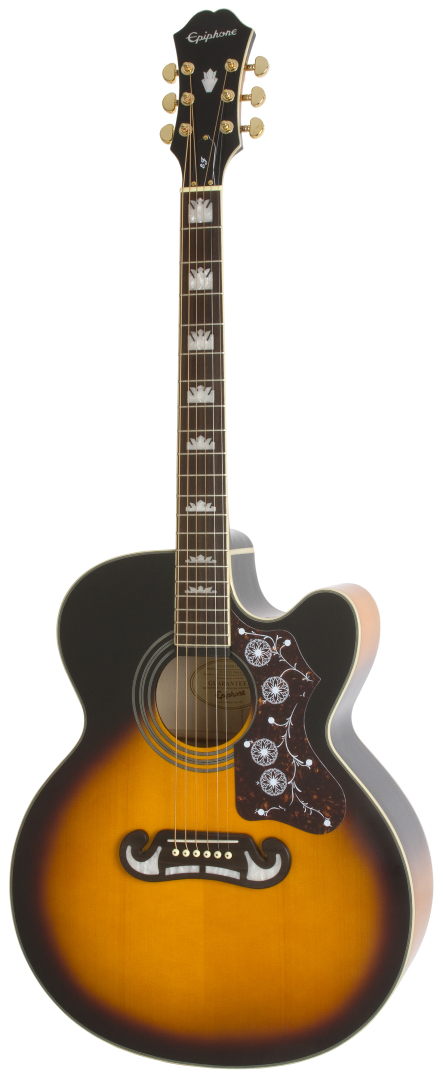 Epiphone Epiphone EJ-200CE Cutaway Acoustic-Electric Guitar, Jumbo - Black