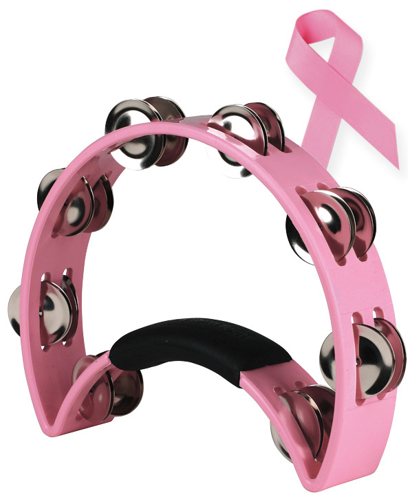 Rhythm Tech Rhythm Tech 1060 True Colors Breast Cancer Awareness Tambourine - Pink