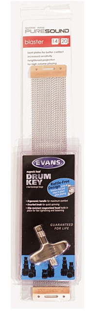 Puresound Puresound Blasters Snare Wires with Evans Drum Key (14 Inch)