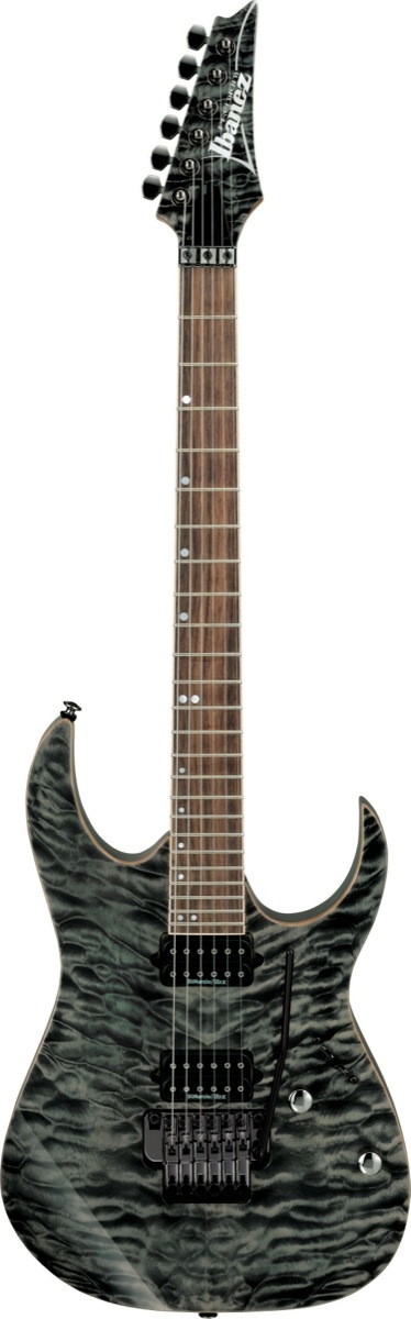 Ibanez Ibanez RG920QM Electric Guitar, Premium Series w/Gig Bag - Black Ice
