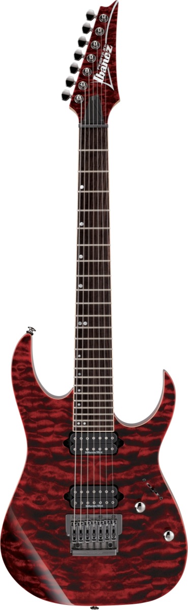 Ibanez Ibanez RG927QMF Premium Electric Guitar, 7-String with Gig Bag - Red Desert