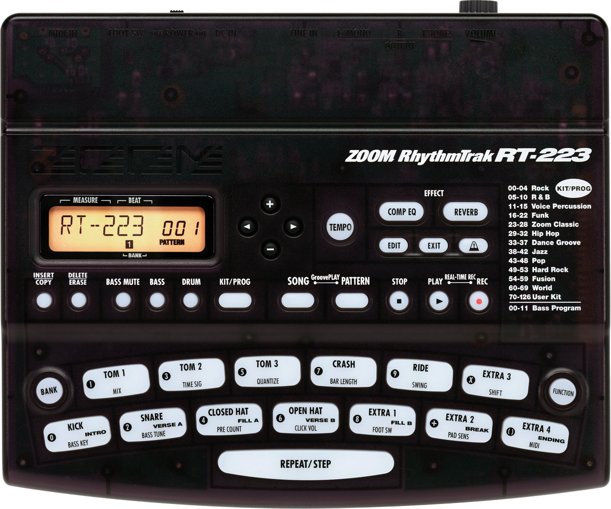 Zoom Zoom RT223 Rhythm Trak Drum Machine