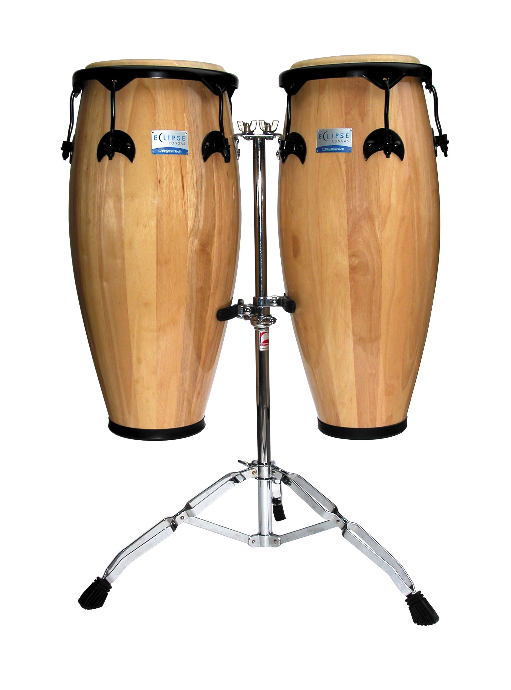 Rhythm Tech Rhythm Tech Eclipse Conga Set, with Stand - Natural (10 and 11 Inch)