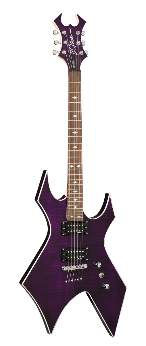 BC Rich B.C. Rich Revenge Warlock Electric Guitar, Flat-Top - Transparent Purple