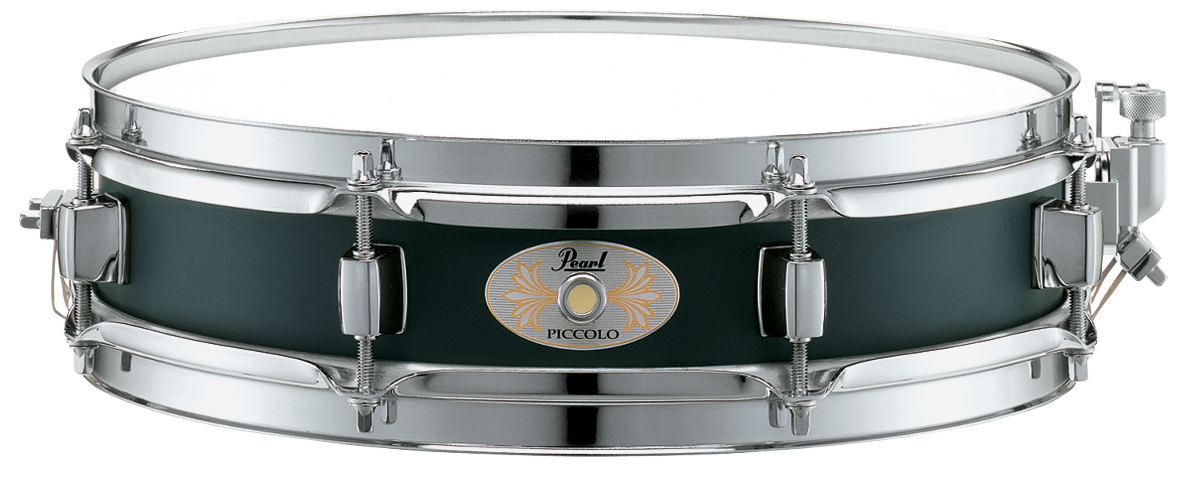 Pearl Pearl S1330B Black Steel 3x13 Inch Piccolo Snare Drum (3x13 Inch)