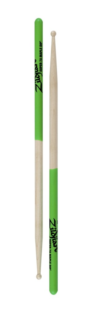 Zildjian Zildjian Dip Series Maple Drumsticks - Green (7A)