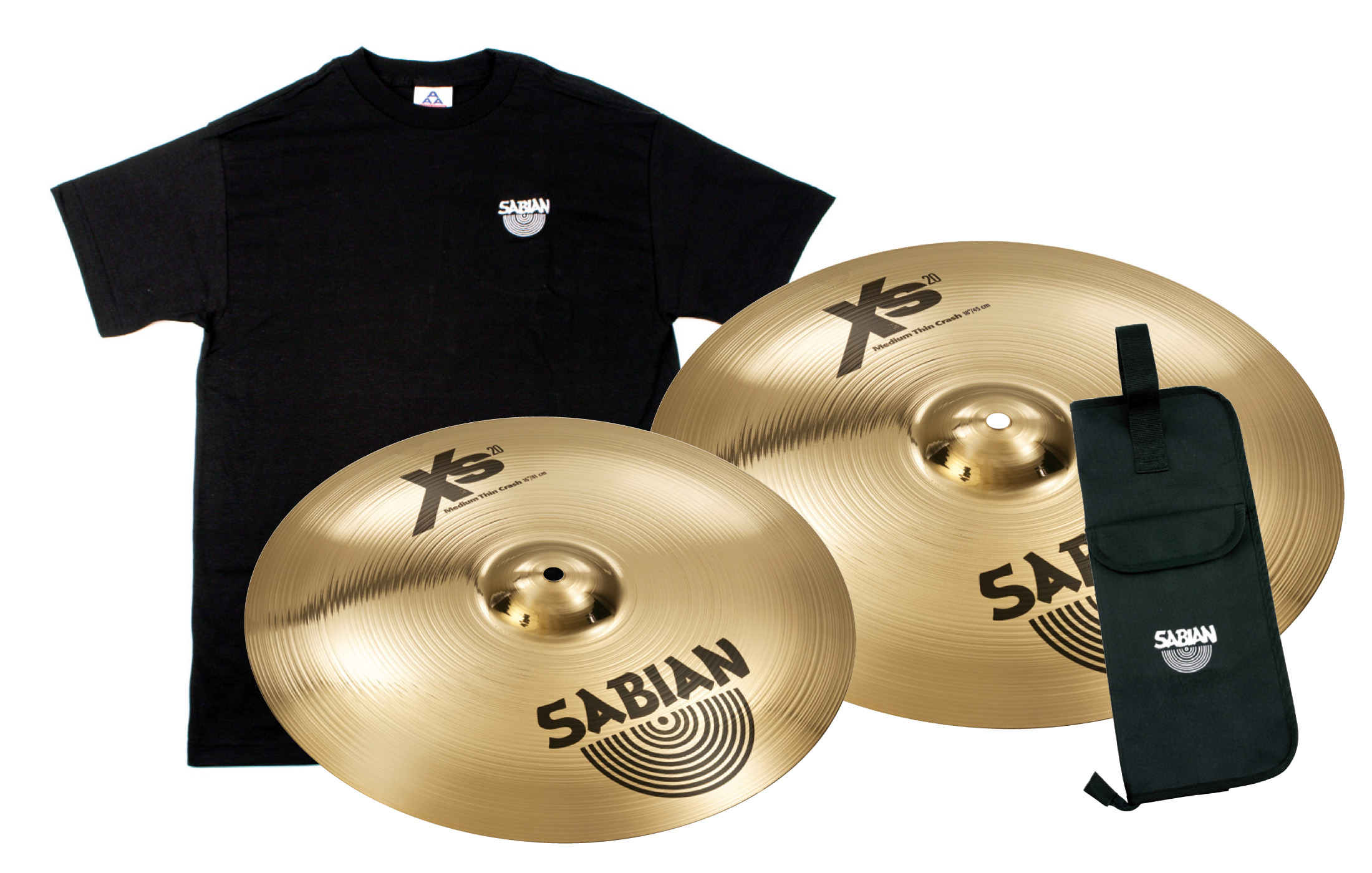 Sabian Sabian XS20 Medium Thin Crash Cymbal Pack