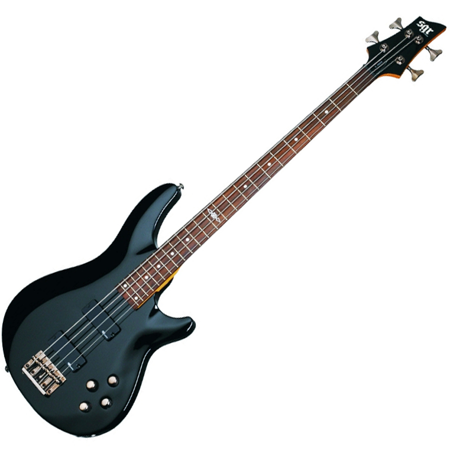 Schecter SGR by Schecter C4 Electric Bass with Gig Bag - Gloss Black