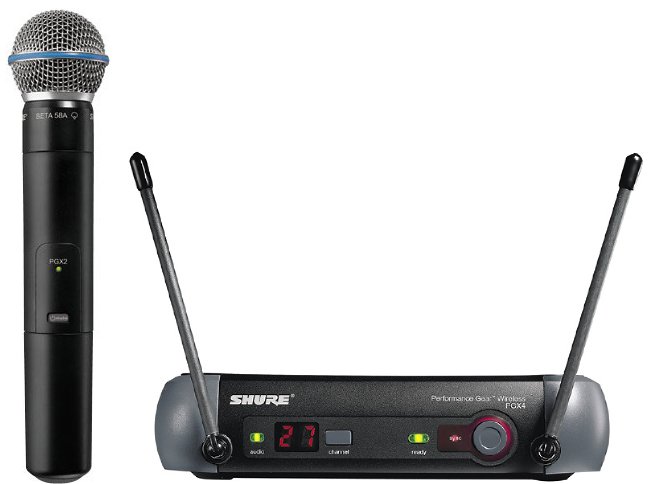 Shure Shure PGX24 UHF Wireless System, Beta58 Handheld Microphone