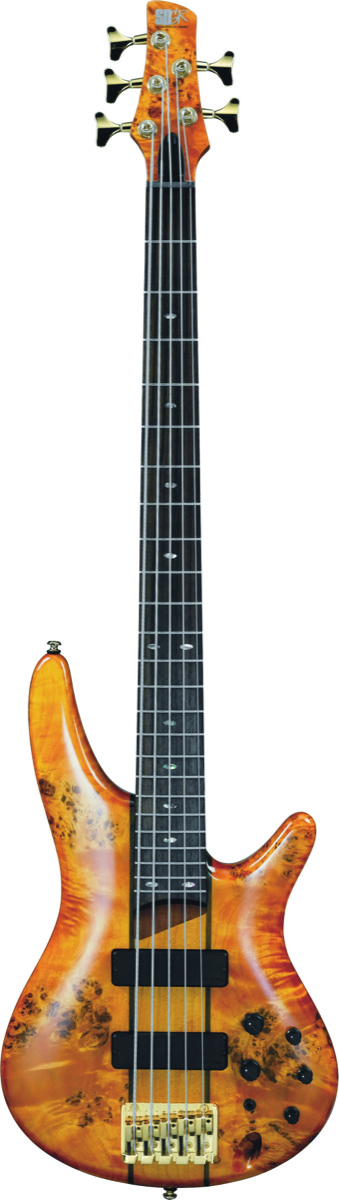 Ibanez Ibanez SR805 Electric Bass, 5-String - Amber