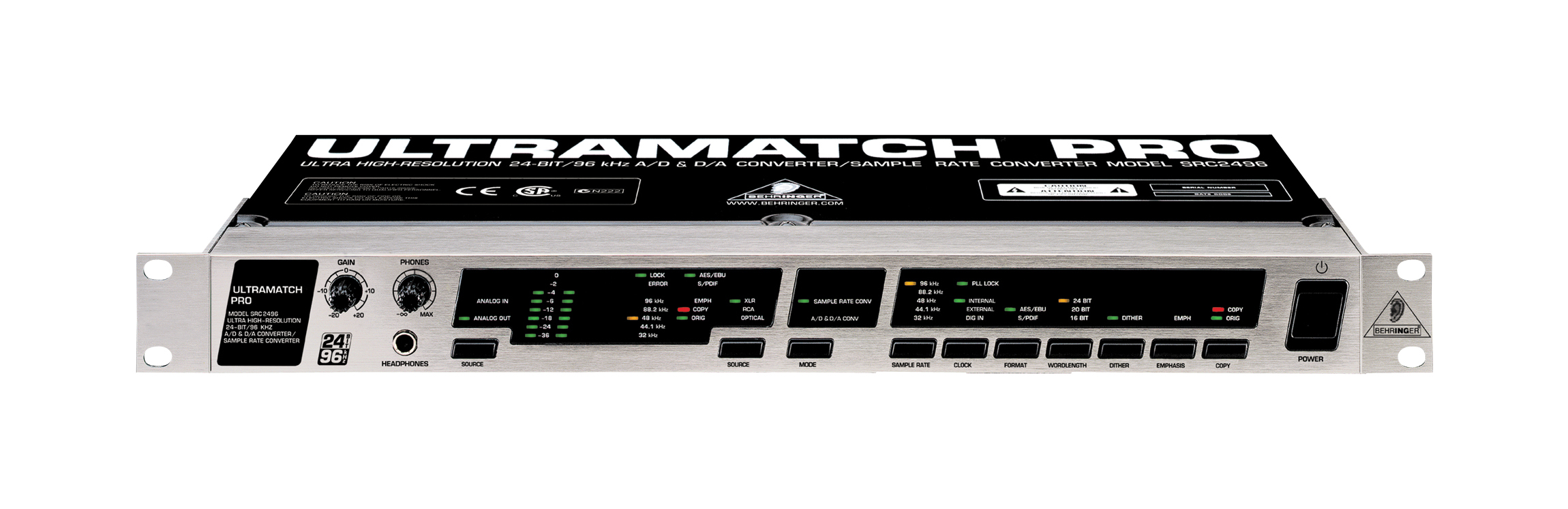 Behringer Behringer Ultramatch Pro SRC2496 Format Converter
