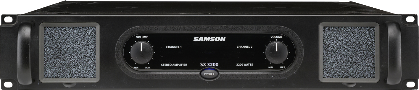 Samson Samson SX3200 Class H Stereo Power Amplifier, 2,200 Watts