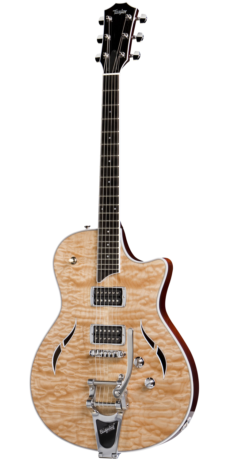 Taylor Guitars Taylor T3B Semi-Hollowbody Electric Guitar with Bigsby Tremolo, with Case - Natural