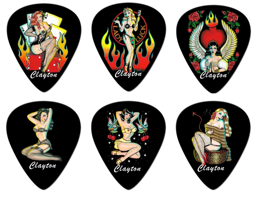 Steve Clayton USA Clayton Trouble Dollz Guitar Picks, 12-Pack (Medium)