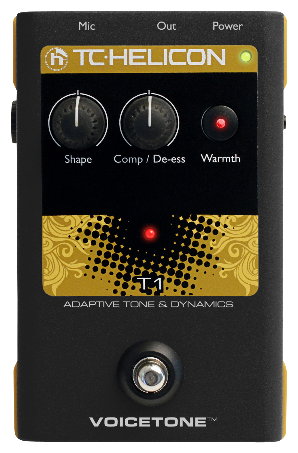 TC Electronic and TC-Helicon TC Helicon VoiceTone T1 Adaptive Studio Tone Pedal