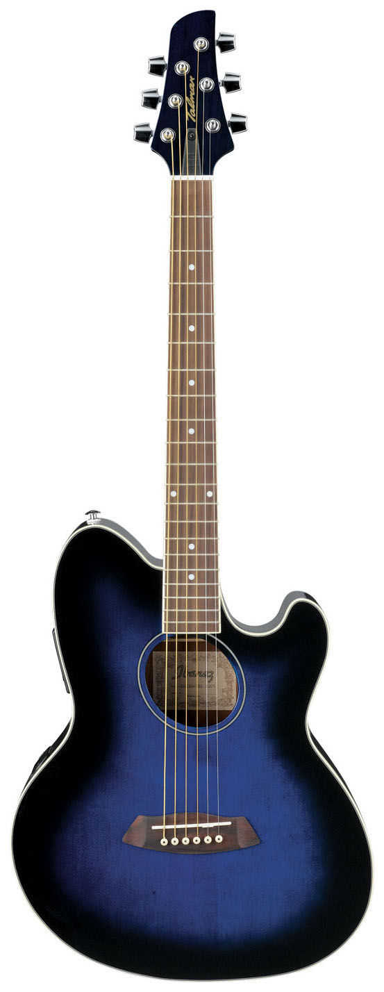 Ibanez Ibanez Talman TCY10E Cutaway Acoustic-Electric Guitar - Transparent Blue Sunburst