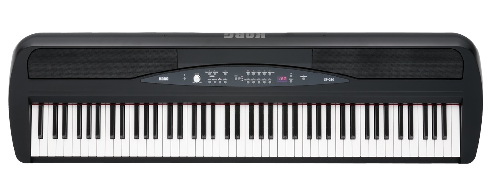 Korg Korg SP-280 Digital Piano with Stand, 88-Key - Black