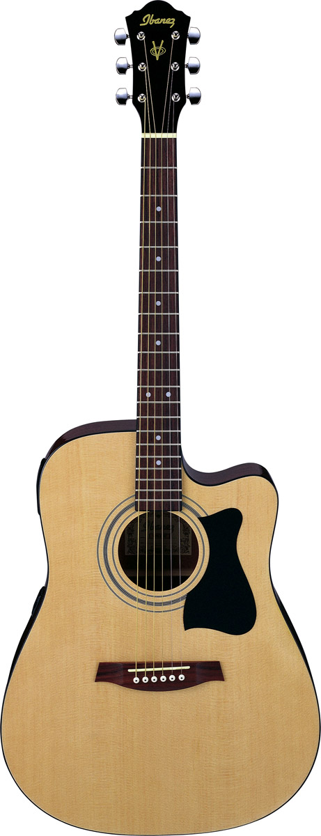 Ibanez Ibanez V70CE Cutaway Acoustic-Electric Guitar, Dreadnought - Natural