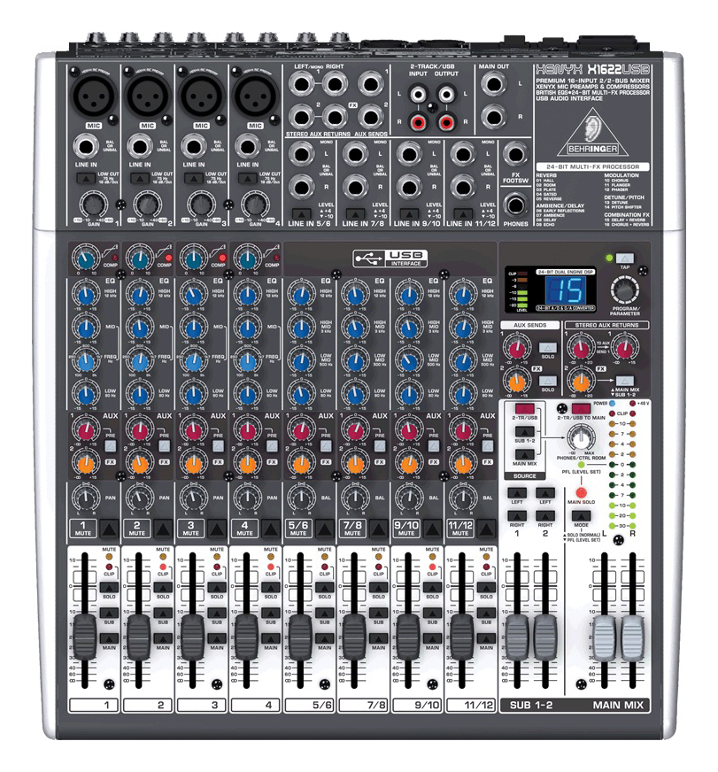 Behringer Behringer X1622USB XENYX 16-Channel Mixer with USB