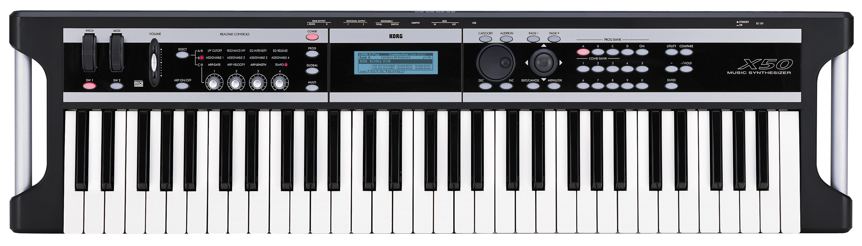 Korg Korg X50 Synthesizer Keyboard, 61-Key