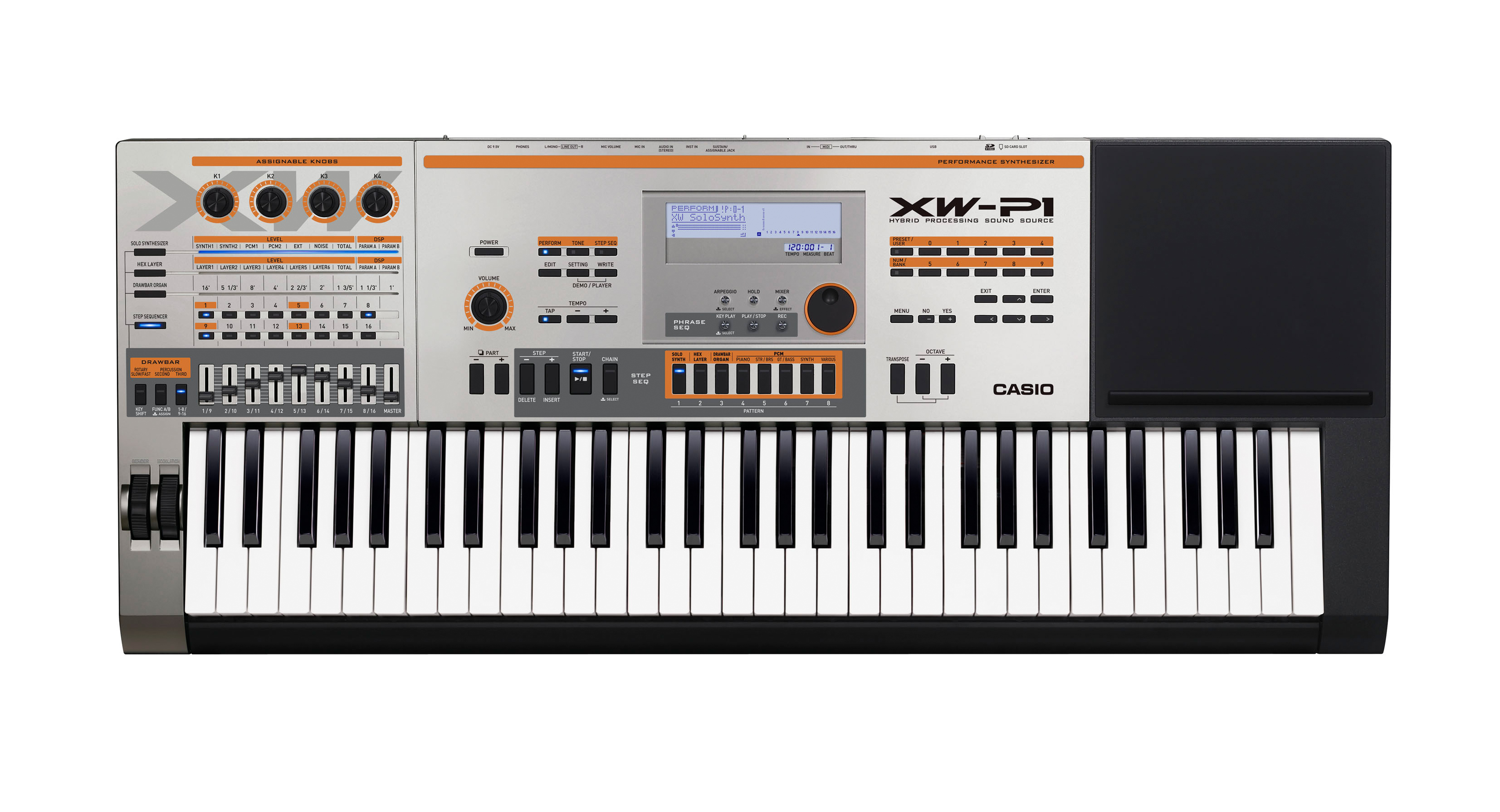 Casio Casio XW-P1 Performance Keyboard Synthesizer, 61-Key