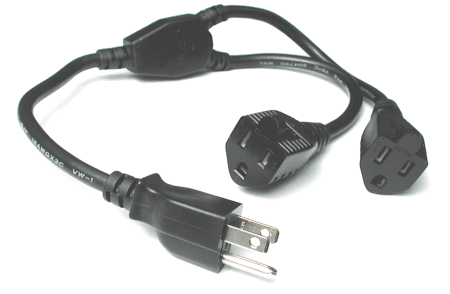 Hosa Hosa YAC-407 Grounded Power Y-Cable (14