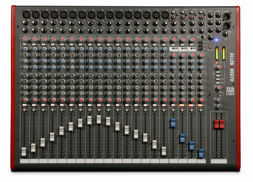 Allen and Heath Allen and Heath ZED-24 Mixer, 24-Channel, USB Interface