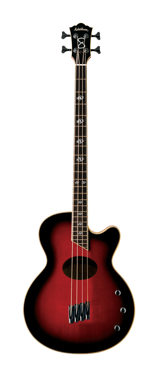 Washburn Washburn AB-40SH Stu Hamm Acoustic Bass - Black Cherryburst