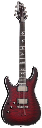 Schecter Schecter Hellraiser Extreme C1 Left-Handed with Ebony Fingerboard - Crimson Red Burst