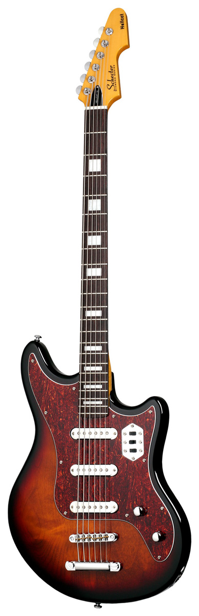 Schecter Schecter Hellcat VI Baritone-Range Electric Guitar - 3-Color Sunburst